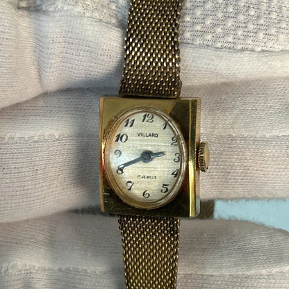 Reloj Villard Mujer A Cuerda Vintage Año 1959 Cuadrado Suizo
