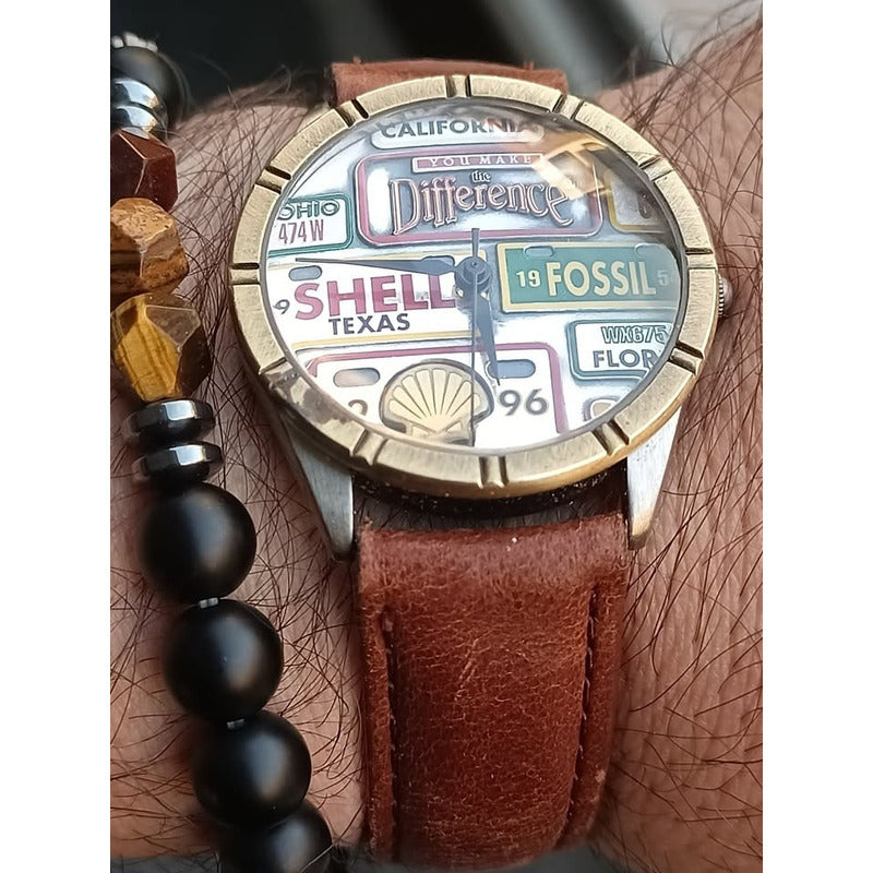Reloj Fossil 1996 Shell Oil Company California Hombre