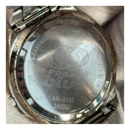 Reloj Fossil Blue Hombre Diver 2002 Escaso Neovintage