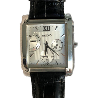 Reloj Seiko Multifunción Hombre Año 2006 Rectangular Japonés