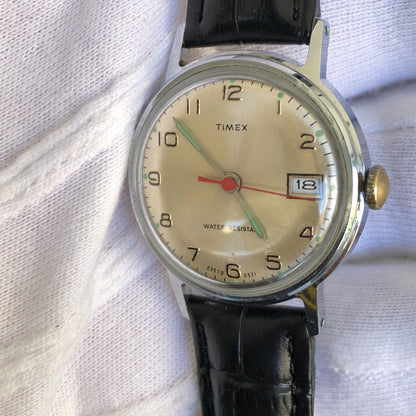 Reloj Timex Hombre 1971 Compacto 31 Mm A Cuerda Case France