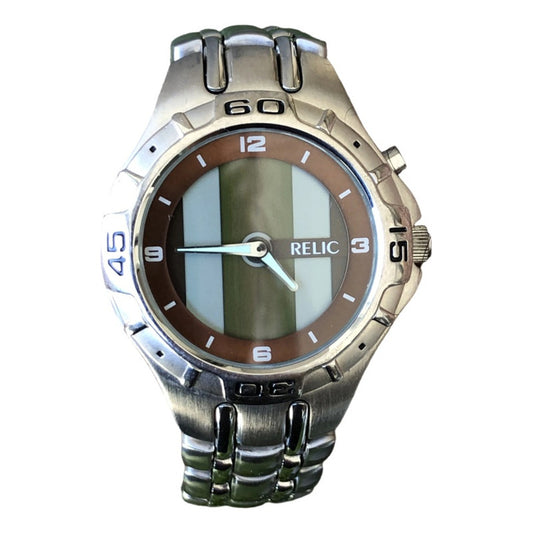 Reloj Relic By Fossil Hombre 2002 Experimiental Y Único Dial Animado Raro