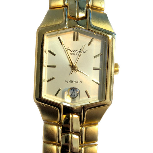 Reloj Gruen Raro Hombre Año 2001 Hexagonal Exclusivo Nuevo