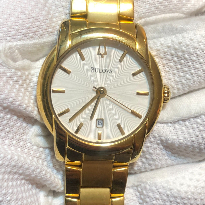 Reloj Bulova Hombre Año 2012 Dial Guilloché Fecha A Las 6