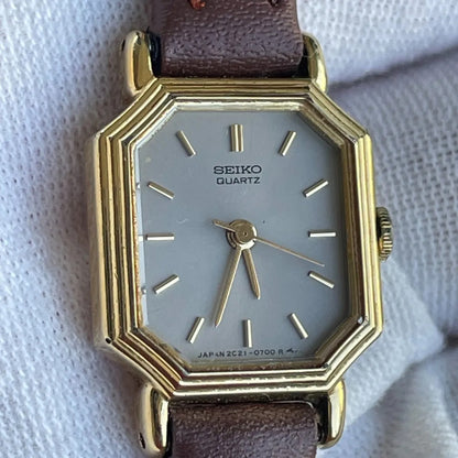 Reloj Seiko Mujer Año 1985 Compacto Vintage Caja Octogonal