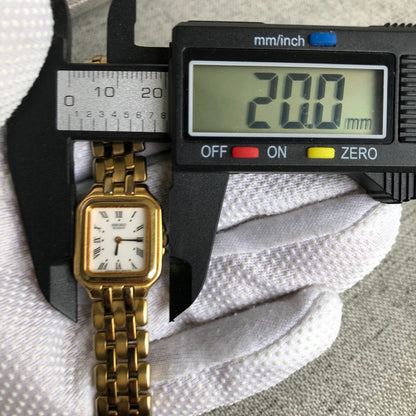 Reloj Seiko Mujer Vintage 1991 Quartz Rectangular Romano 20mm