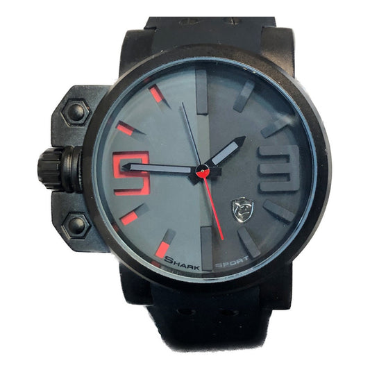 Reloj Shark Sport Hombre Año 2013 Negro Rojo 46mm
