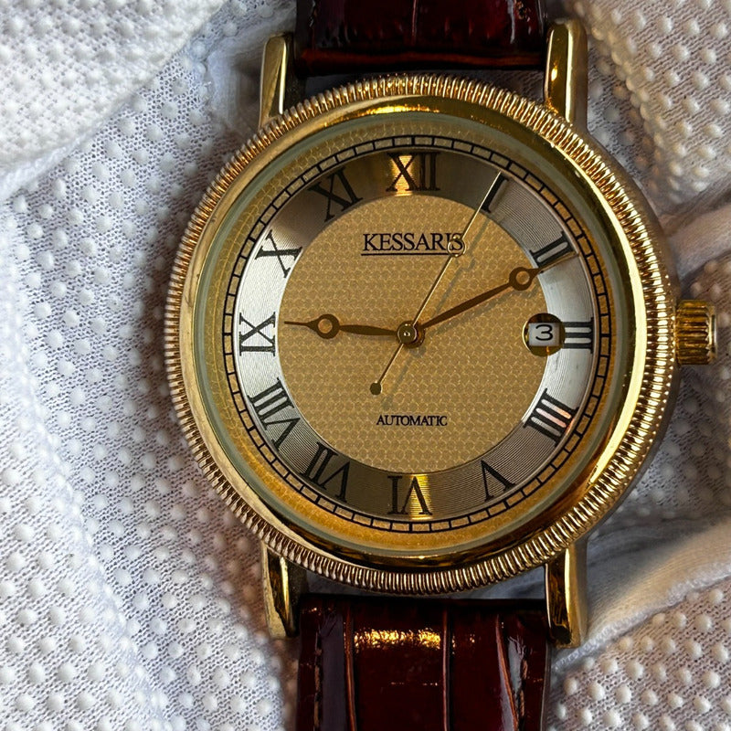 Reloj Kessaris Hombre Año 2001 Automático Boutique Griega Nuevo
