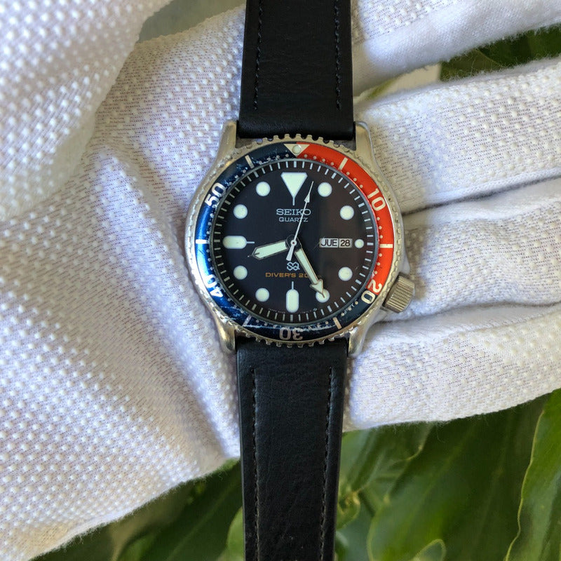 Reloj Seiko Hombre Vintage 1989 Diver Quartz Pepsi Un Ícono