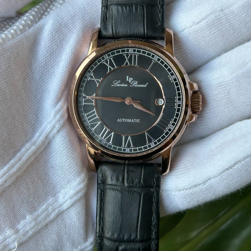 Reloj Lucien Piccard Hombre Automático 2013 Raro Transparente