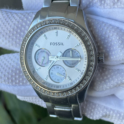 Reloj Fossil Mujer Año 2011 Aluminio Multifunción Cristales
