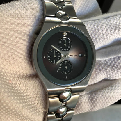 Reloj Fossil Arkitekt Cronógrafo Acero Año 2004 Degradé Escaso