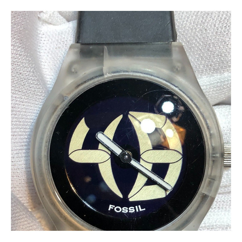 Reloj Fossil Bigtic Hombre Escasísimo Translúcido Año 2003