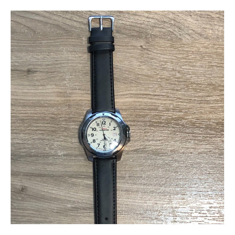 Reloj Timex Expedition Field Shock Oversized Años 2000 Crema