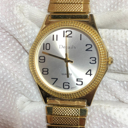 Reloj Details Hombre Año 2003 Dial Sunburst Correa Expandible