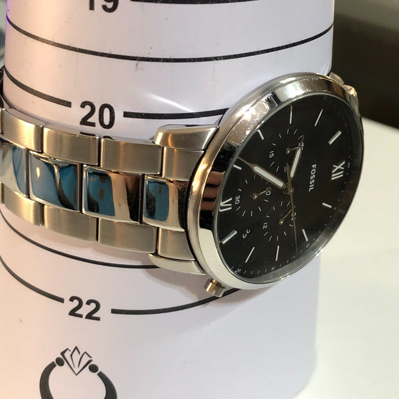 Reloj Fossil Hombre Año 2018 Cronógrafo Neutra  Acero Negro