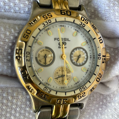 Reloj Fossil Blue Unisex 2005 Diver Compacto Bicolor Multifunción