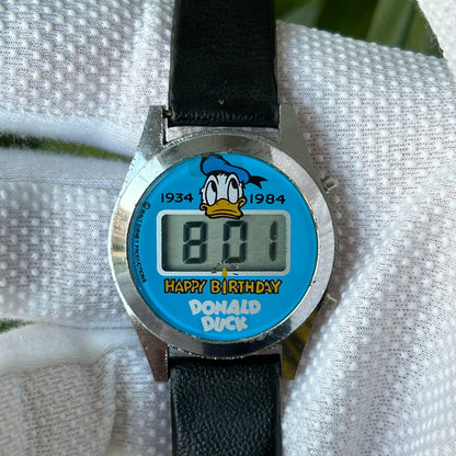 Reloj Disney Unisex Año 1984 Digital Donald Duck 50º Raro
