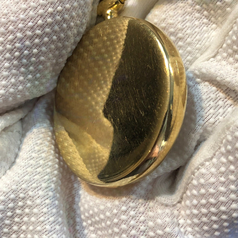 Reloj De Bolsillo Carolee Cuarzo Años 90 Dorado Clásico