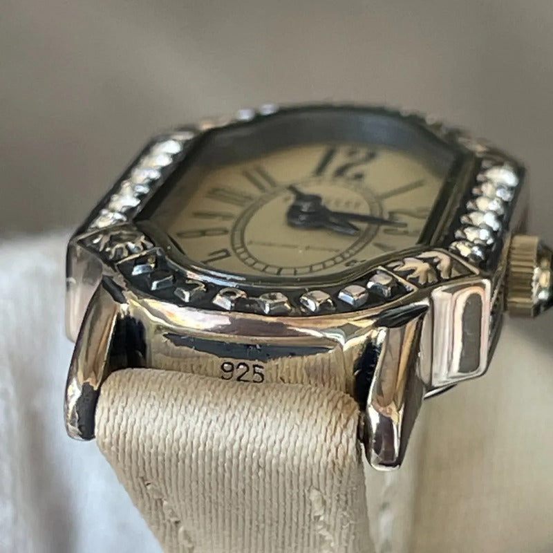 Reloj Ecclissi Mujer 2000s Plata Esterlina 925 Art Deco Raro