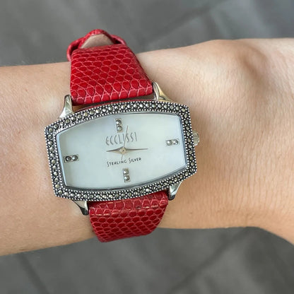 Reloj Ecclissi Joya Plata 925 Nácar Marcasitas Original Raro