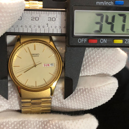 Reloj Seiko Hombre Vintage 1994 Dorado Dial Champagne