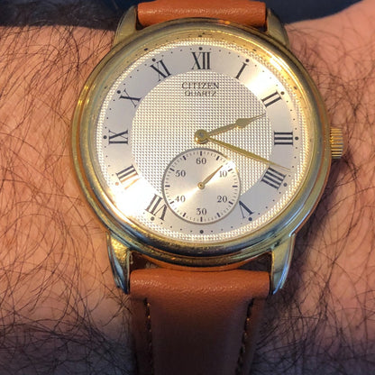Reloj Citizen Hombre Año 1989 Vintage Dial Waffle