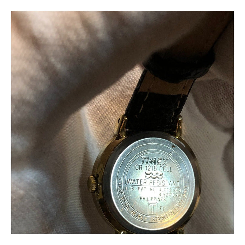Timex Indiglo 1995 Mujer Modelo Escaso Dial Patrón Olas