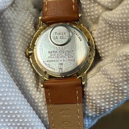 Reloj Timex Hombre Año 1998 Dial Crema Numerales Aplicados