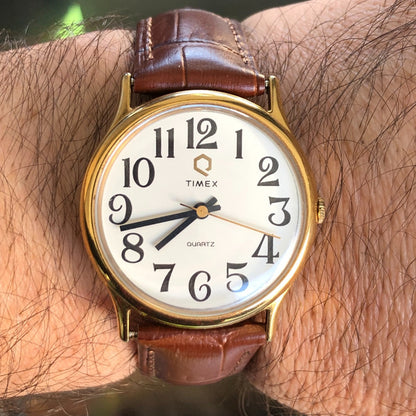 Reloj Timex Vintage Q Quartz Hombre Año 1987 Súper Escaso