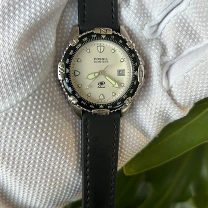 Reloj Fossil Hombre Año 2000 Dial Perlado Blue Serie