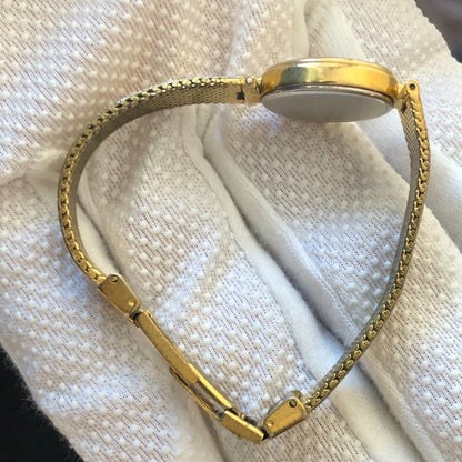 Tissot Lady Quartz 1980 Chapado Oro18k Brazalete Suizo