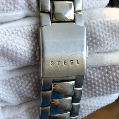 Reloj Guess Steel Hombre Inicios Años 2000 Sunburst Compacto
