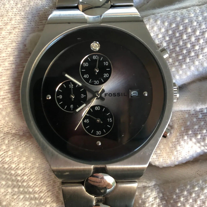 Reloj Fossil Arkitekt Cronógrafo Acero Año 2004 Degradé Escaso