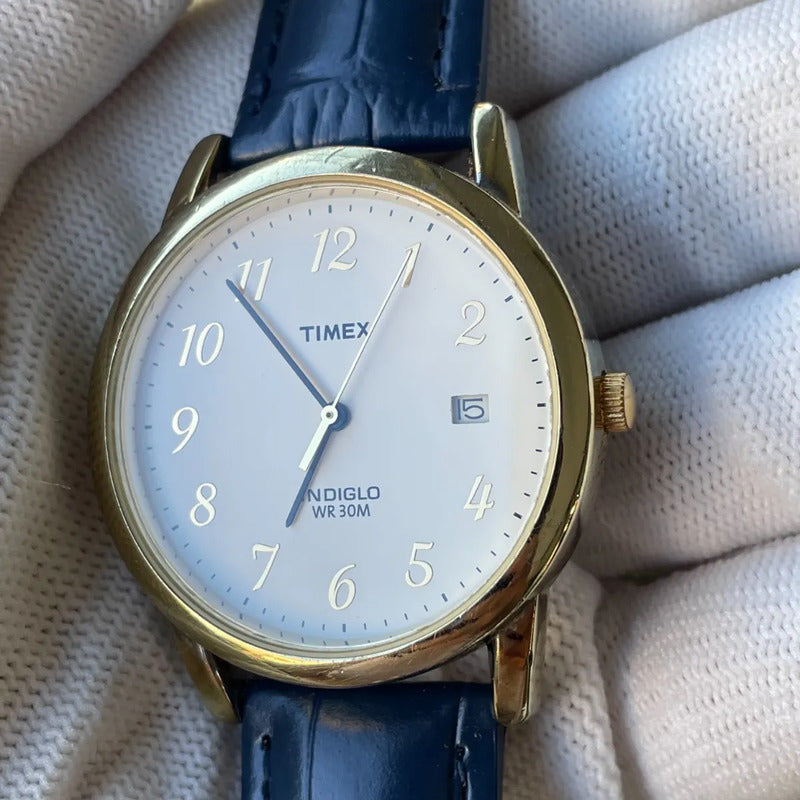 Timex Easy Reader Classics Hombre 2000s Indiglo Estilo Ejecutivo