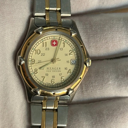 Reloj Wenger Swiss Army Hombre 1998 Field Militar Two Tone