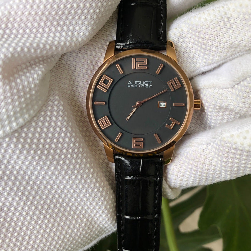 Reloj August Steiner Hombre Año 2015 Caja 42mm Máquina Suiza