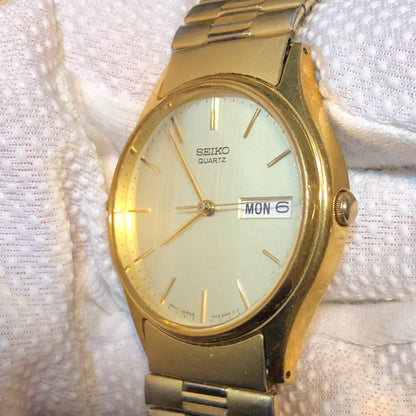 Reloj Seiko Hombre Vintage 1994 Dorado Dial Champagne