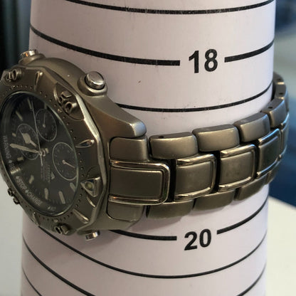 Reloj Citizen Eco-drive Solar Hombre Año 2001 Cronógrafo Titanio