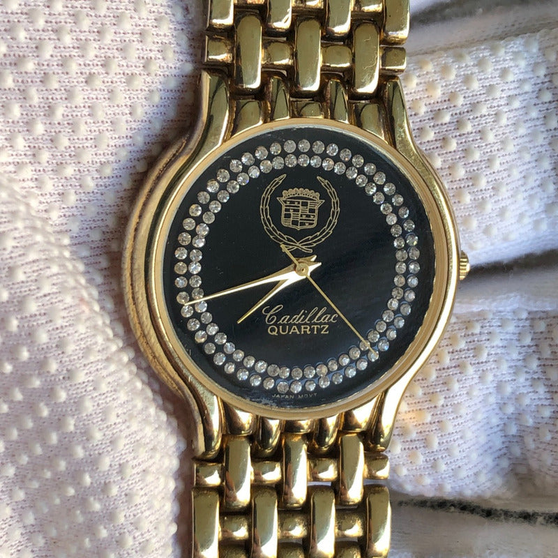 Reloj Cadillac GM Mujer Vintage 1997 Chapado Oro14k Original