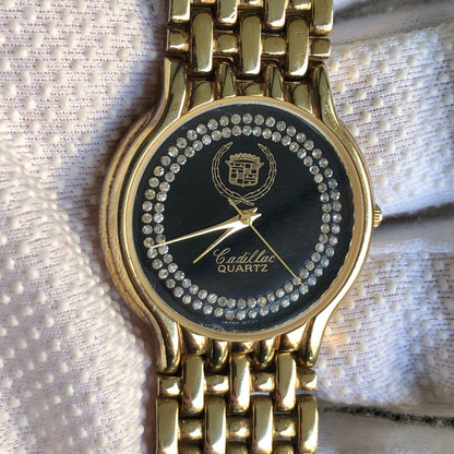 Reloj Cadillac GM Mujer Vintage 1997 Chapado Oro14k Original