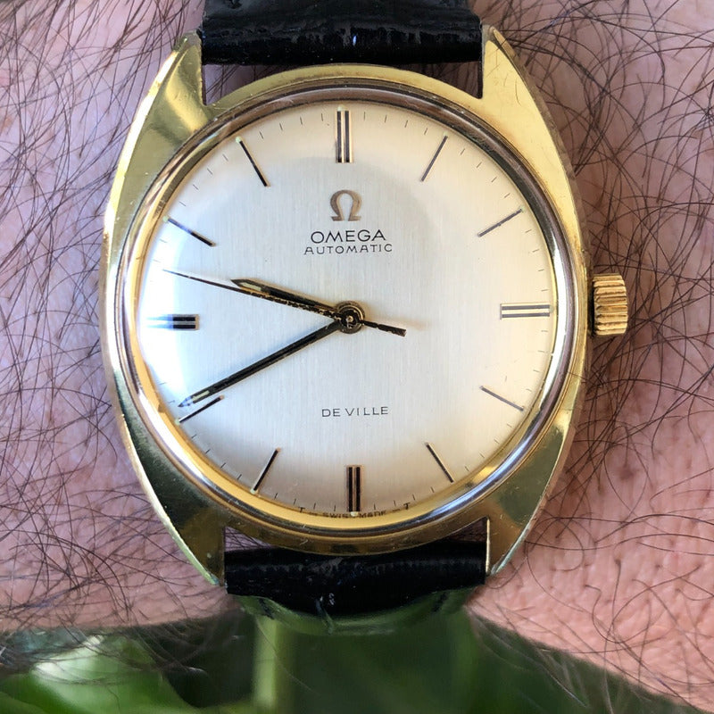 Reloj Omega De Ville Automático Vintage 1968 Cal. 552 Plaqué Oro 20 Micras