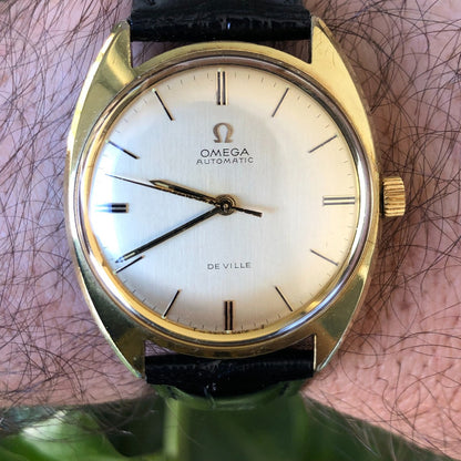Reloj Omega De Ville Automático Vintage 1968 Cal. 552 Plaqué Oro 20 Micras