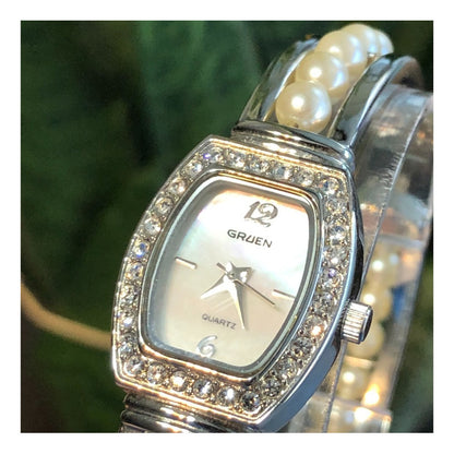 Reloj Gruen Mujer Dial Madreperla Neovintage Inicios De 2000
