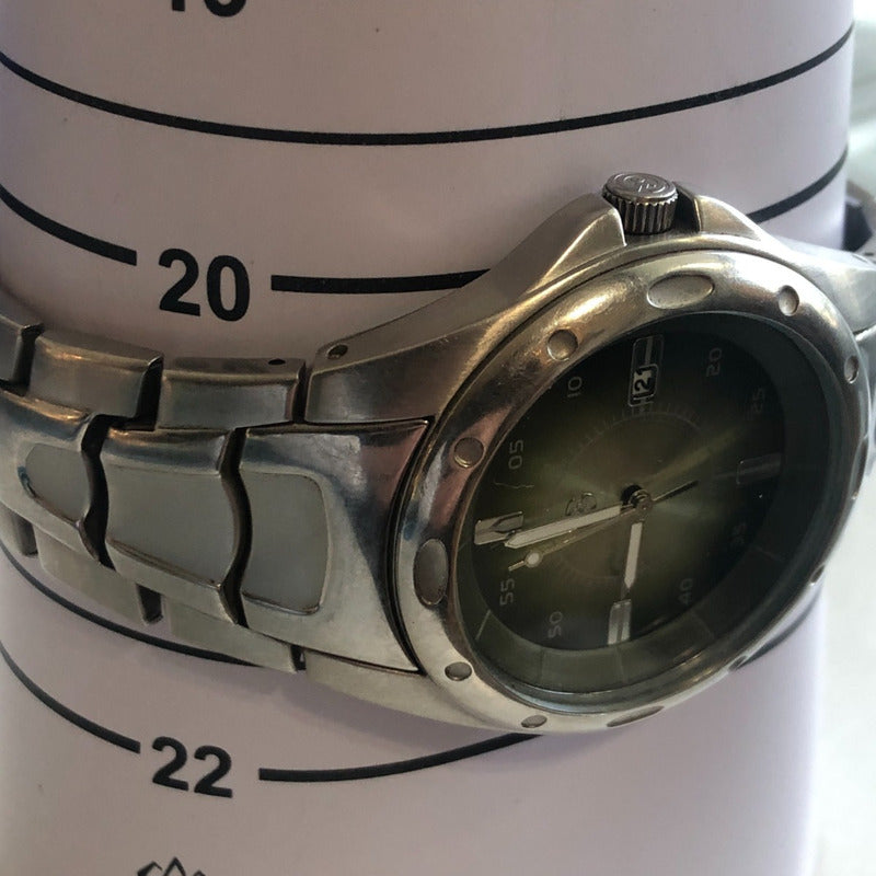 Reloj George Arena Hombre Vintage Fines 90s Dial Verde