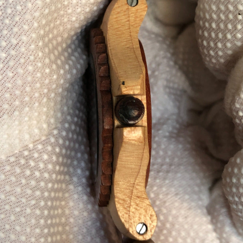 Reloj Wewood Hombre Madera Arce Y Caoba Año 2013 Florencia