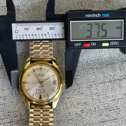 Reloj Gruen Precision 1970 Daydate A Cuerda Hombre Escaso
