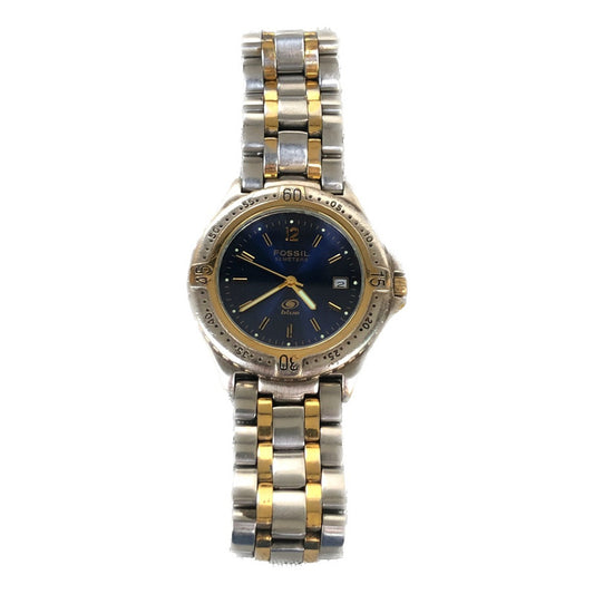 Reloj Fossil Blue Vintage Hombre Fondo Azul