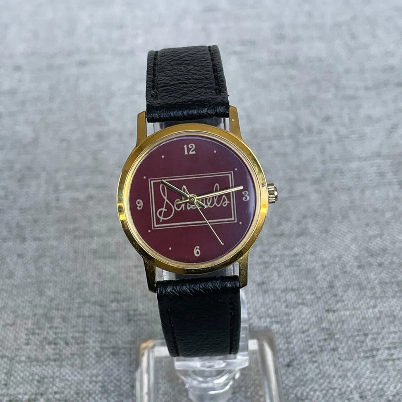 Reloj Shauels Unisex A Cuerda Ca. Año 1980 Dial Marrón Único