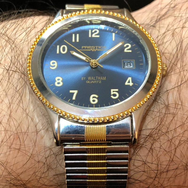 Reloj Prestige By Waltham Máquina Japonesa 80´s Con Caja Original